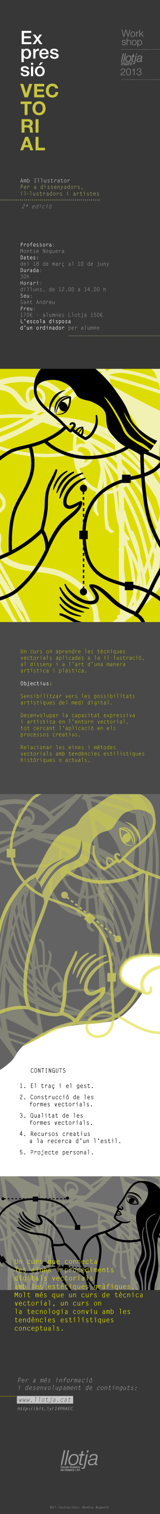 Workshop vectorial Disseny de  Montse Noguera